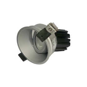 DM206335  Bania A 15 Powered by Philips 15W 1350lm 3000K 36° Engine, 350mA,Silver,Adjustable Recessed Round Spotlight,IP20, DRIVER NOT INC.
